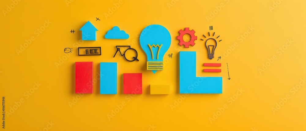 A vibrant depiction of value proposition highlights with unique selling points and benefits, isolated with room for text on a clean background A vibrant depiction of value proposition highlights with unique selling points and benefits, isolated with room for text on a clean background