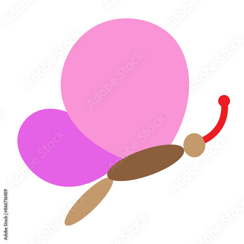 Butterfly Vector Flat Icon Design