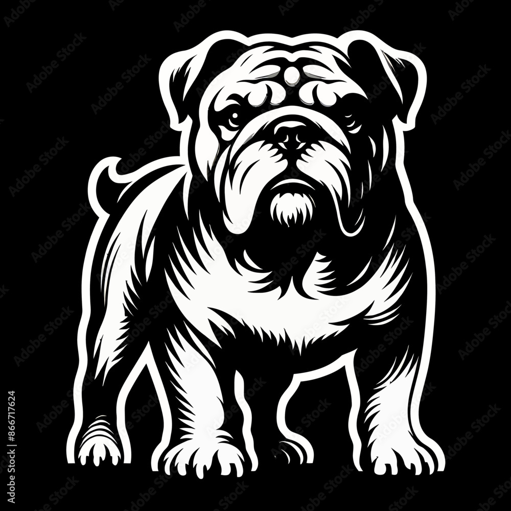 Bulldog lap dog breed face head isolated pet animal Bulldog lap dog breed face head isolated pet animal