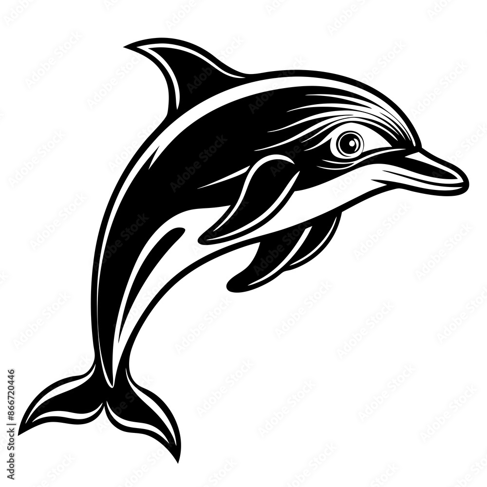 Obraz premium dolphin isolated