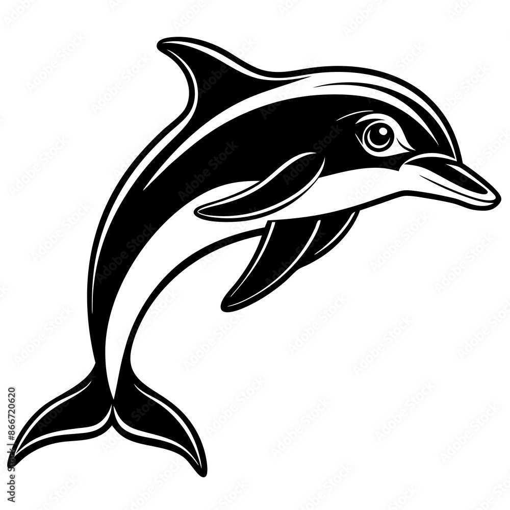 dolphin silhouette isolated on white dolphin silhouette isolated on white