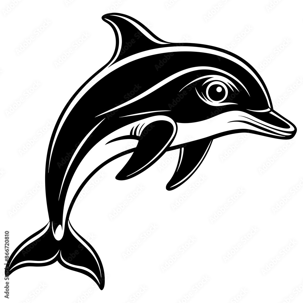 dolphin silhouette isolated on white dolphin silhouette isolated on white