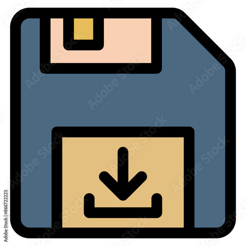 Save Icon Element For Design