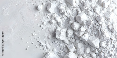 What Isolated White Gypsum Powder, Also Known as Calcium Sulfate or Plaster, Represents. Concept Art & Crafts, Construction Materials, Sculpting Techniques, DIY Projects