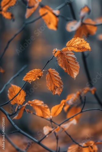 macro photography of dry leaves for quotes background