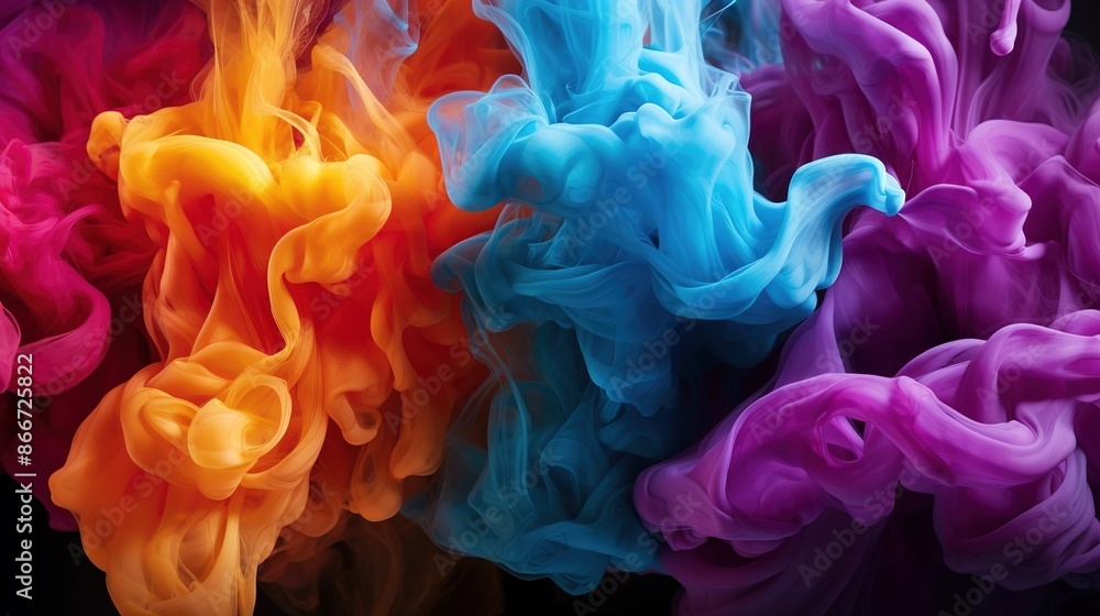 Fototapeta premium abstract colorful background with water