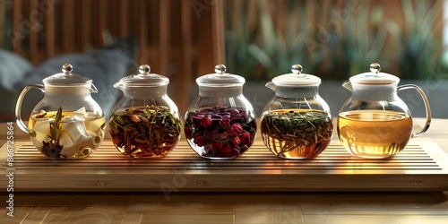Discover visually captivating exotic tea infusions through an immersive digital brewing experience. Concept Exotic Tea Infusions, Digital Brewing, Visual Experience, Senses Stimulated