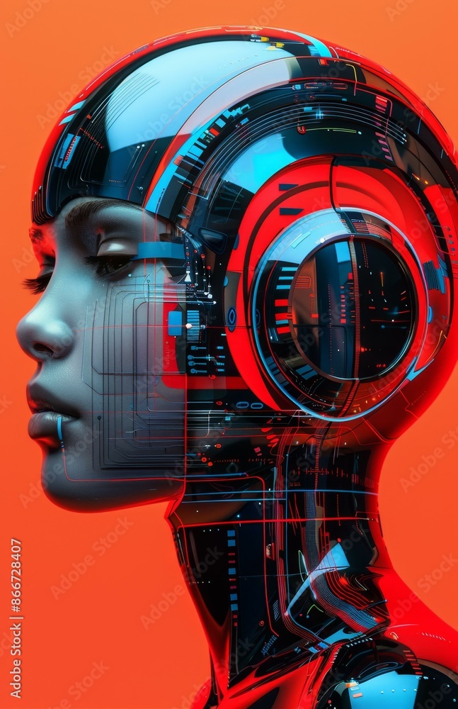 Fototapeta premium Futuristic Robot Artwork