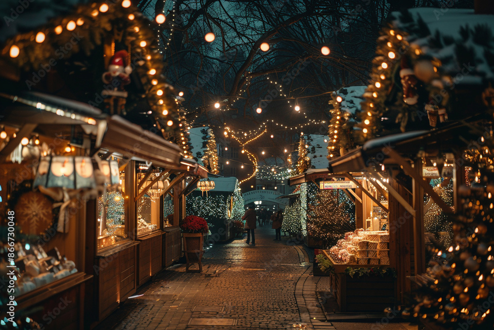 Obraz premium Weihnachtsmarkt
