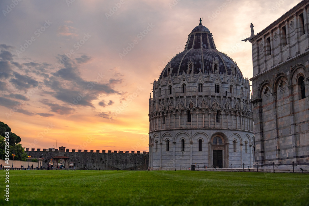 Pisa Cathedral and the Leaning Tower in Pisa, Italy. Pisa Cathedral and the Leaning Tower in Pisa, Italy.