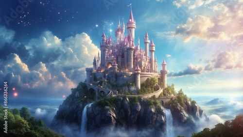 A Fairy Tale Castle Floating in Magic