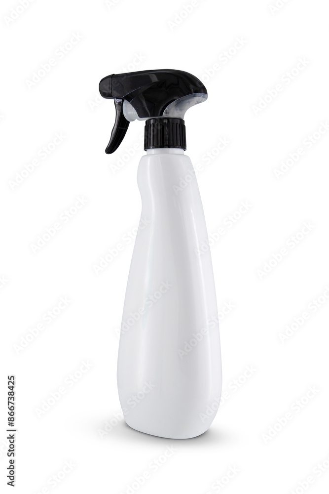 plastic trigger bottle isolated on white background plastic trigger bottle isolated on white background