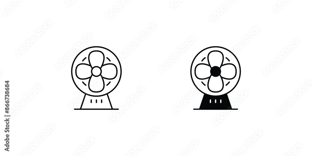 fan icon with white background vector stock illustration fan icon with white background vector stock illustration