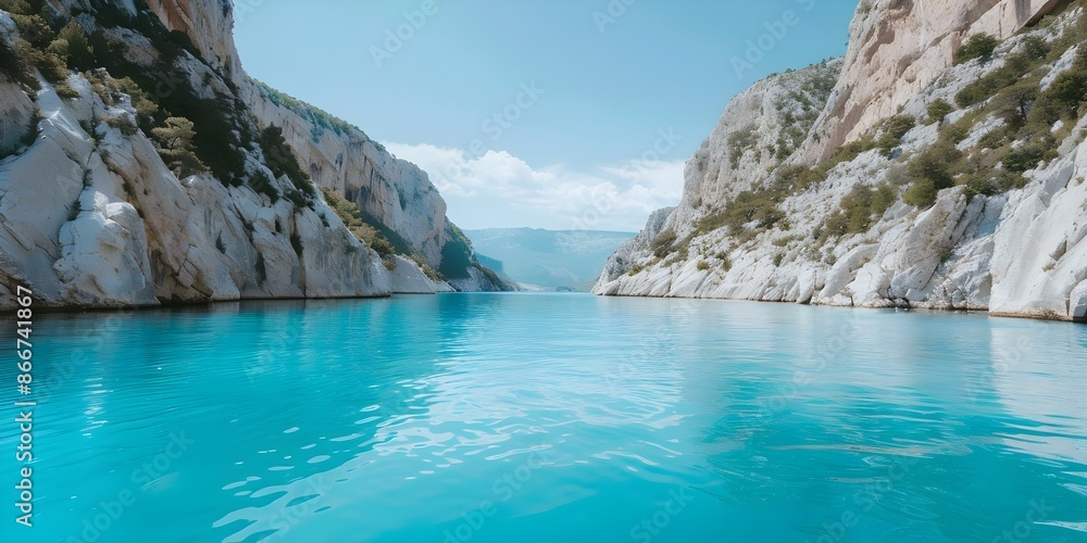 Luc de SainteCroix Gorge in Verdon offers stunning natural beauty and adventure. Concept Exploring Verdon Gorge, Outdoor Adventure, Nature Photography, Scenic Views, Hiking Trails Luc de SainteCroix Gorge in Verdon offers stunning natural beauty and adventure. Concept Exploring Verdon Gorge, Outdoor Adventure, Nature Photography, Scenic Views, Hiking Trails