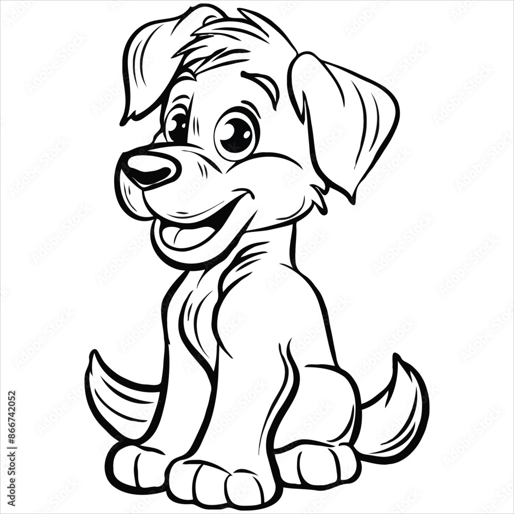 Fototapeta premium Cute Animal coloring book With kd[