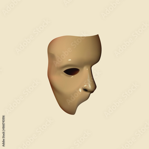Phantom and opera mask design symbol for your illustration
