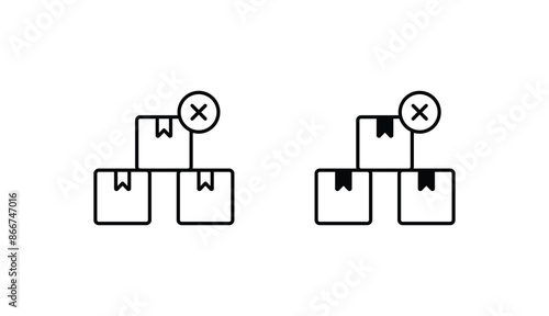 Defective icon design with white background stock illustration