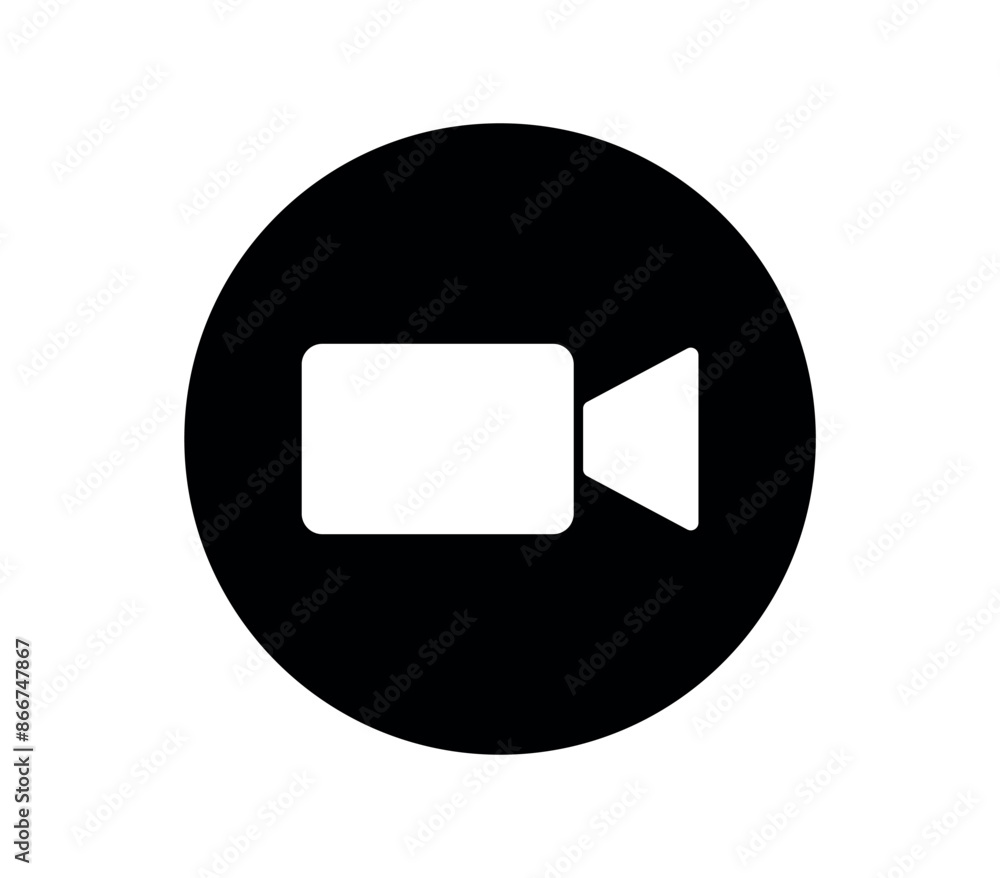 Black Recording Button Icon | High-Quality Vector Graphic for Media and Entertainment Black Recording Button Icon | High-Quality Vector Graphic for Media and Entertainment