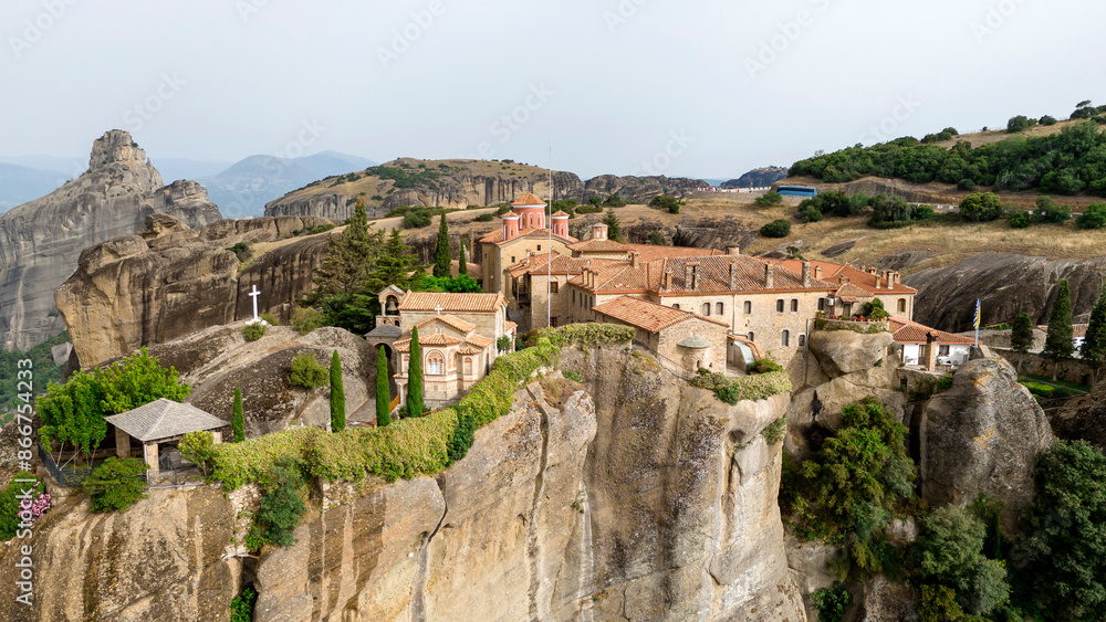 Fototapeta premium The Meteora - important rocky monasteries complex in Greece.