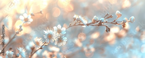 Soft bokeh lights in cool tones, gently blurred, creating a serene atmosphere, blurred background, peaceful and enchanting