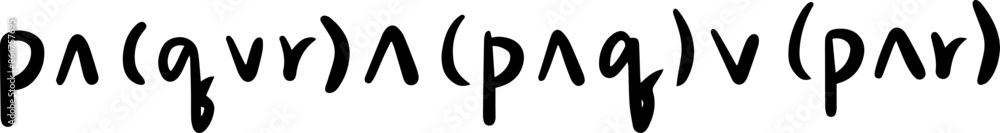 logical tautology identities law handwritten