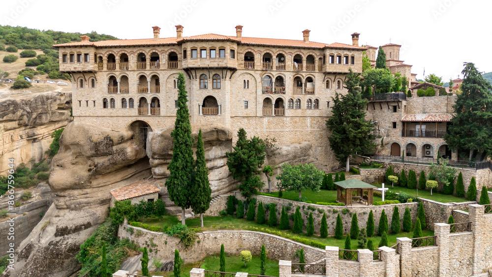 Fototapeta premium The Meteora - important rocky monasteries complex in Greece.