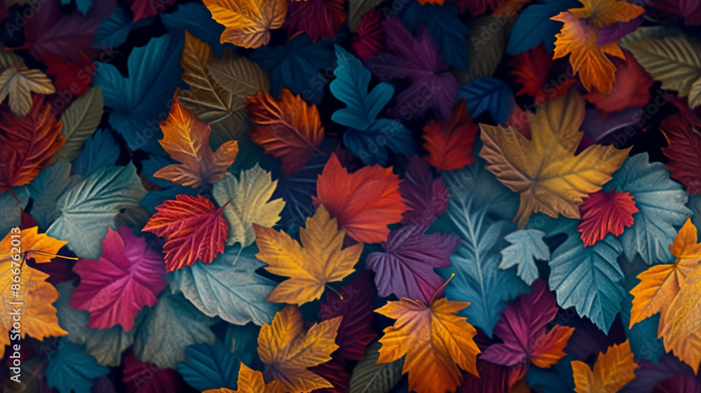 Autumn leaves pattern background Autumn leaves pattern background