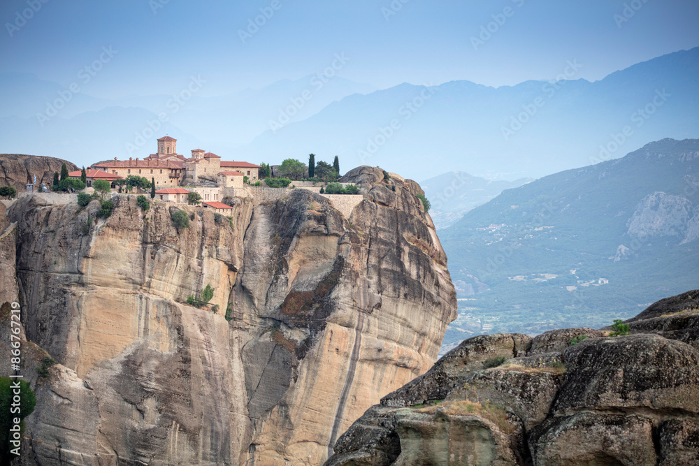 Fototapeta premium The Meteora - important rocky monasteries complex in Greece.