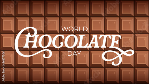 World chocolate day event, chocolate bar pixel art style, food illustration