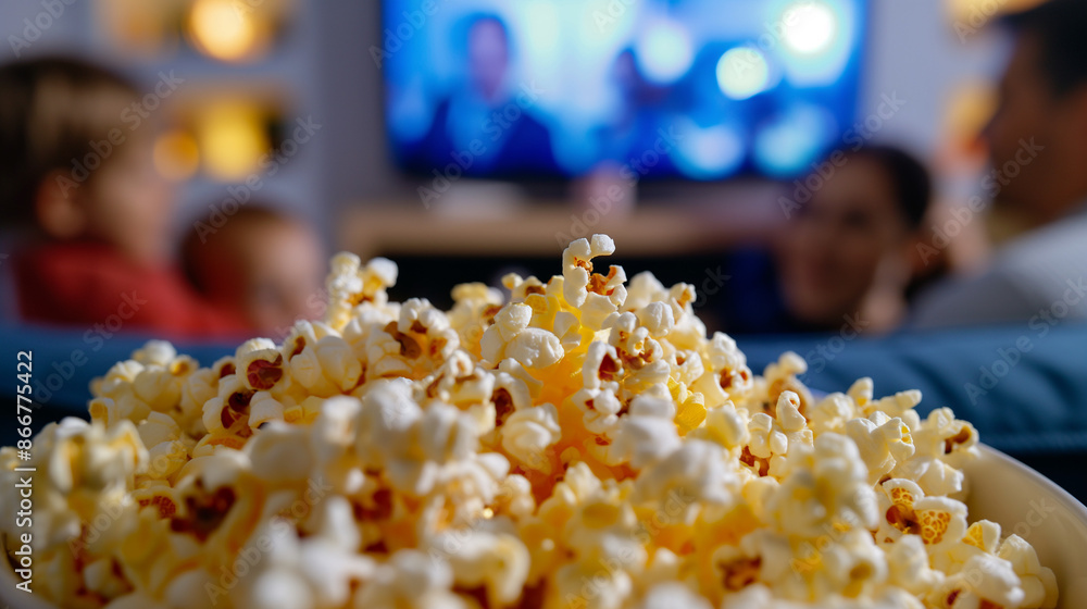 Fun movie night scene, a family gathered around a big bowl of popcorn, with a TV screen in the background, capturing the joy and tradition of popcorn on National Popcorn Day
Fun movie night scene, a family gathered around a big bowl of popcorn, with a TV screen in the background, capturing the joy and tradition of popcorn on National Popcorn Day