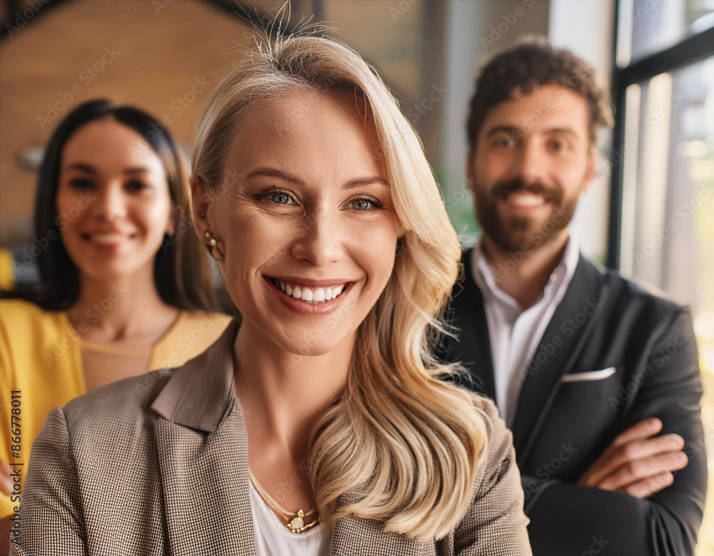 Fototapeta premium Professional Business Portrait in Modern Office
