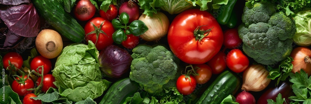 Fresh Organic Vegetable Assortment On Rustic Wooden Table, Healthy Food Fresh Organic Vegetable Assortment On Rustic Wooden Table, Healthy Food
