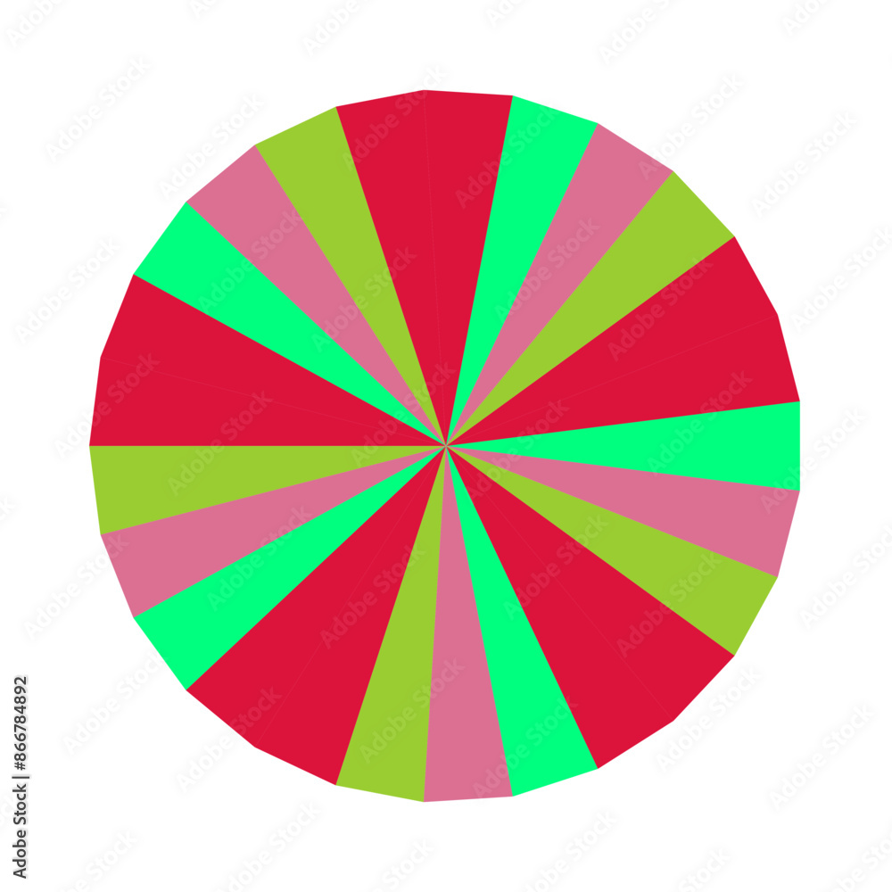 Obraz premium An abstract retro boho sunburst stripe pattern design element.