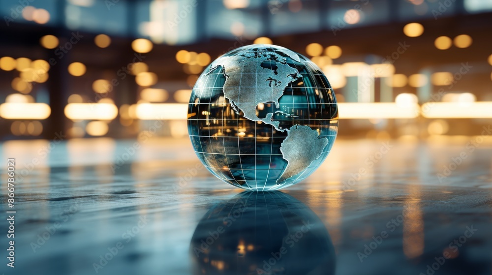 Global financial network concept with globe on economic backdrop for modern finance illustration Global financial network concept with globe on economic backdrop for modern finance illustration
