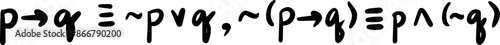 logical propositions formulas handwritten