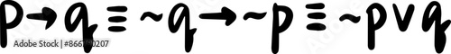logical propositions formulas handwritten