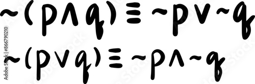 logical propositions formulas handwritten