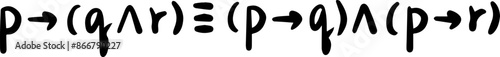 logical propositions formulas handwritten