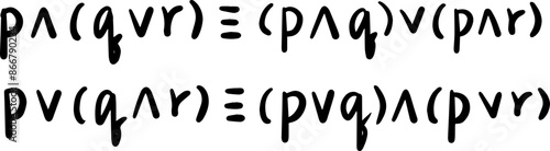 logical propositions formulas handwritten