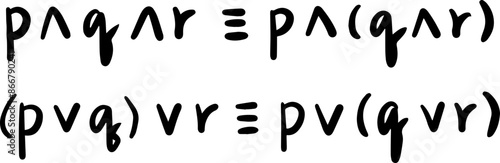 logical propositions formulas handwritten