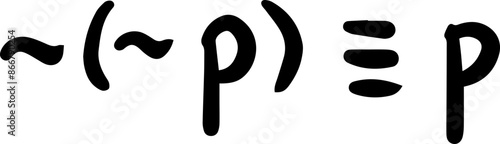 logical propositions formulas handwritten