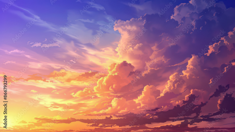 Clouds in the sky in a shade of pink from the falling sun Clouds in the sky in a shade of pink from the falling sun