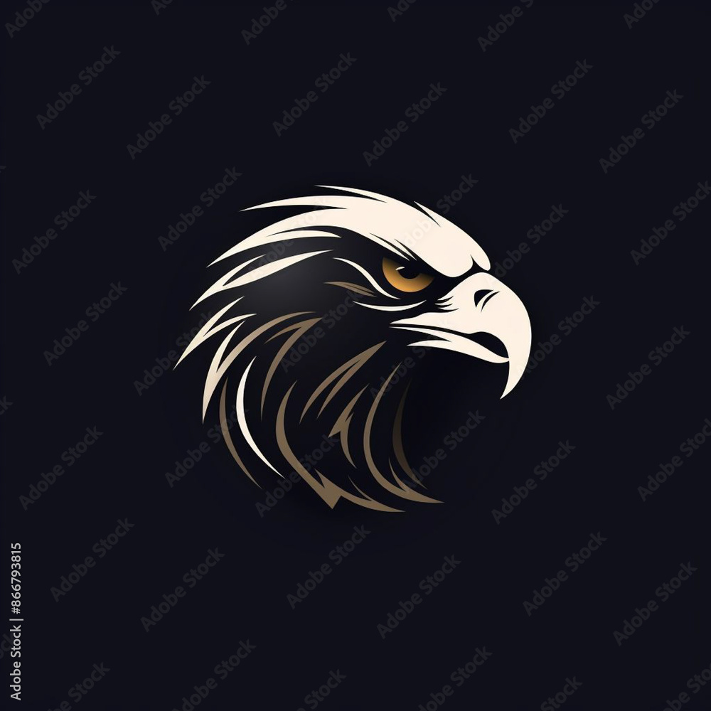 Obraz premium Eagle head vector logo