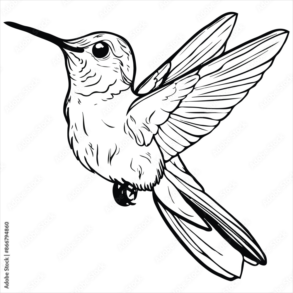 Fototapeta premium bird vector on a white background