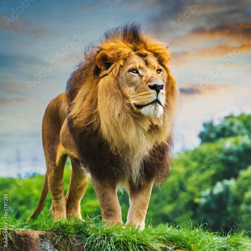 Wallpaper Mural Lion Torontodigital.ca