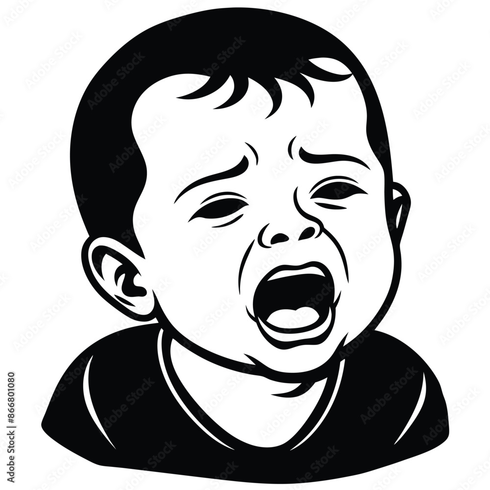 intense emotion of a crying baby intense emotion of a crying baby