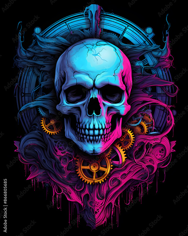 Skull and Mandala lurked in the shadows Skull and Mandala lurked in the shadows