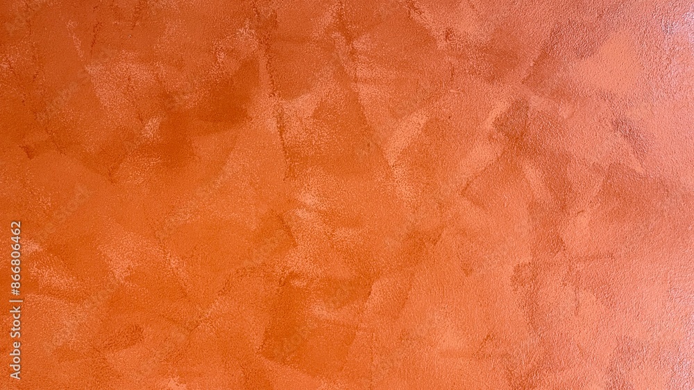 Fototapeta premium Orange grunge wall for texture background. water color