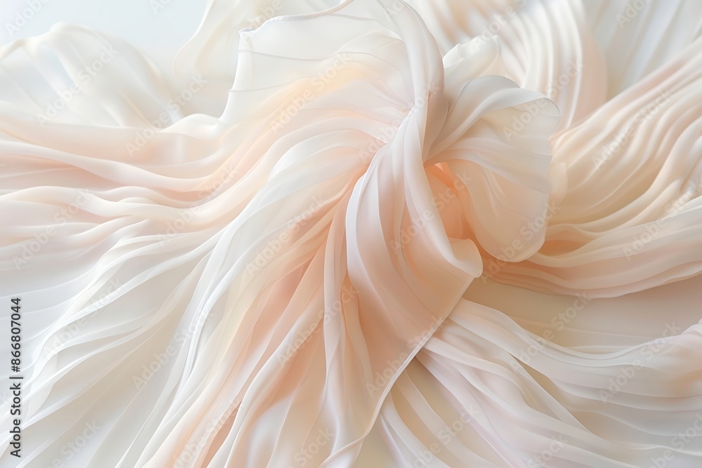 A chic, flowing garment resembling the delicate petals of a blooming flower A chic, flowing garment resembling the delicate petals of a blooming flower