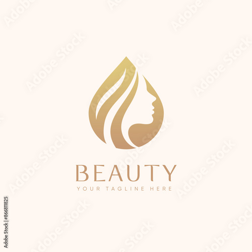 Logo beauty cosmetic for cosmetic products, beauty salon, spa, beauty center, hair salons, etc.